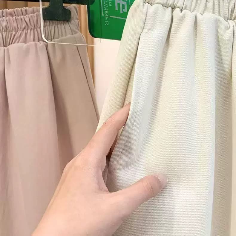 슈퍼 화재 고밀도 사선 무늬 여름 새로운 훅 꽃 달콤함 센 부서 꽃밭 바지 도루 센스 넓은 다리 캐주얼 9부 바지 상세 이미지 21