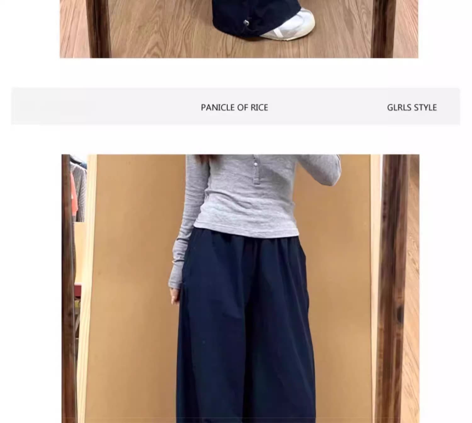 3 차원 허리 한국 동대문 속도 건조한 워크웨어 팬츠 아이들 여름 새로운 하이웨이스트 넓은 다리 캐주얼 스트레이트 바지 상세 이미지 8