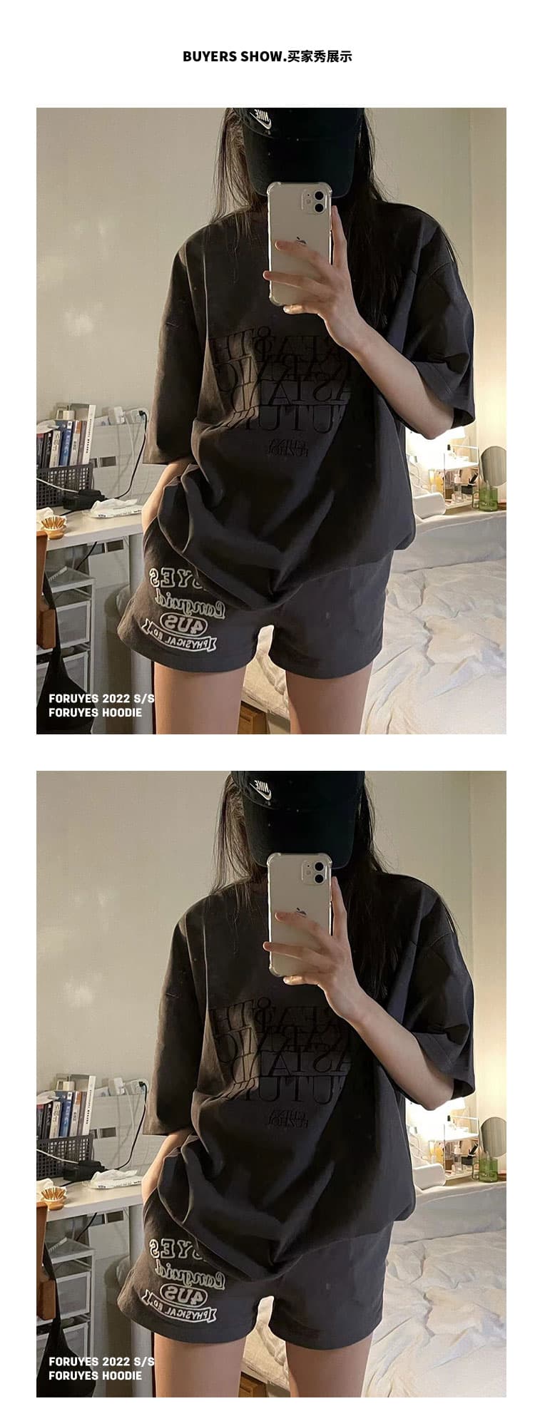 고밀도 쌀 니켈 슈퍼 화재 아메리칸 운동 반바지 여성 외출용 여름 러닝 루즈핏 작은 키 캐주얼 핫 바지 상세 이미지 11