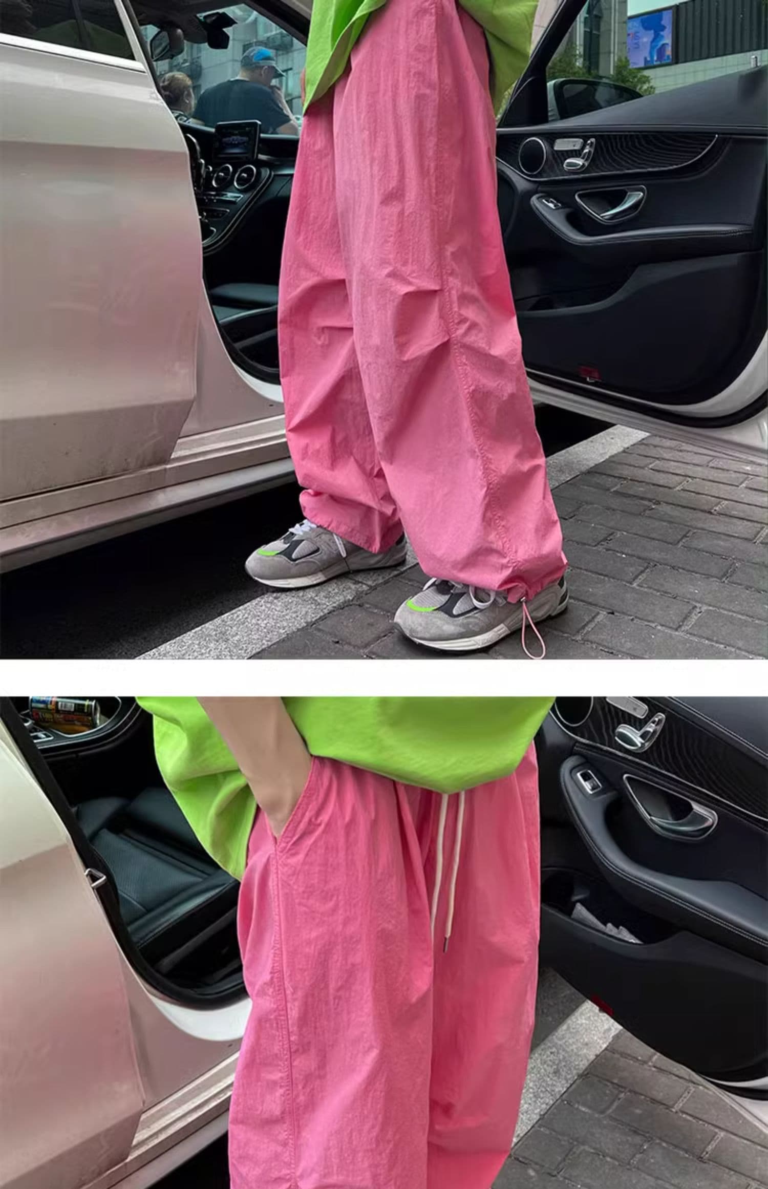 도파민 한국 동대문 패션 슈퍼 화재 여름 새로운 속도 건조한 운동 바지 여성 레저 바지 워크웨어 팬츠 상세 이미지 9