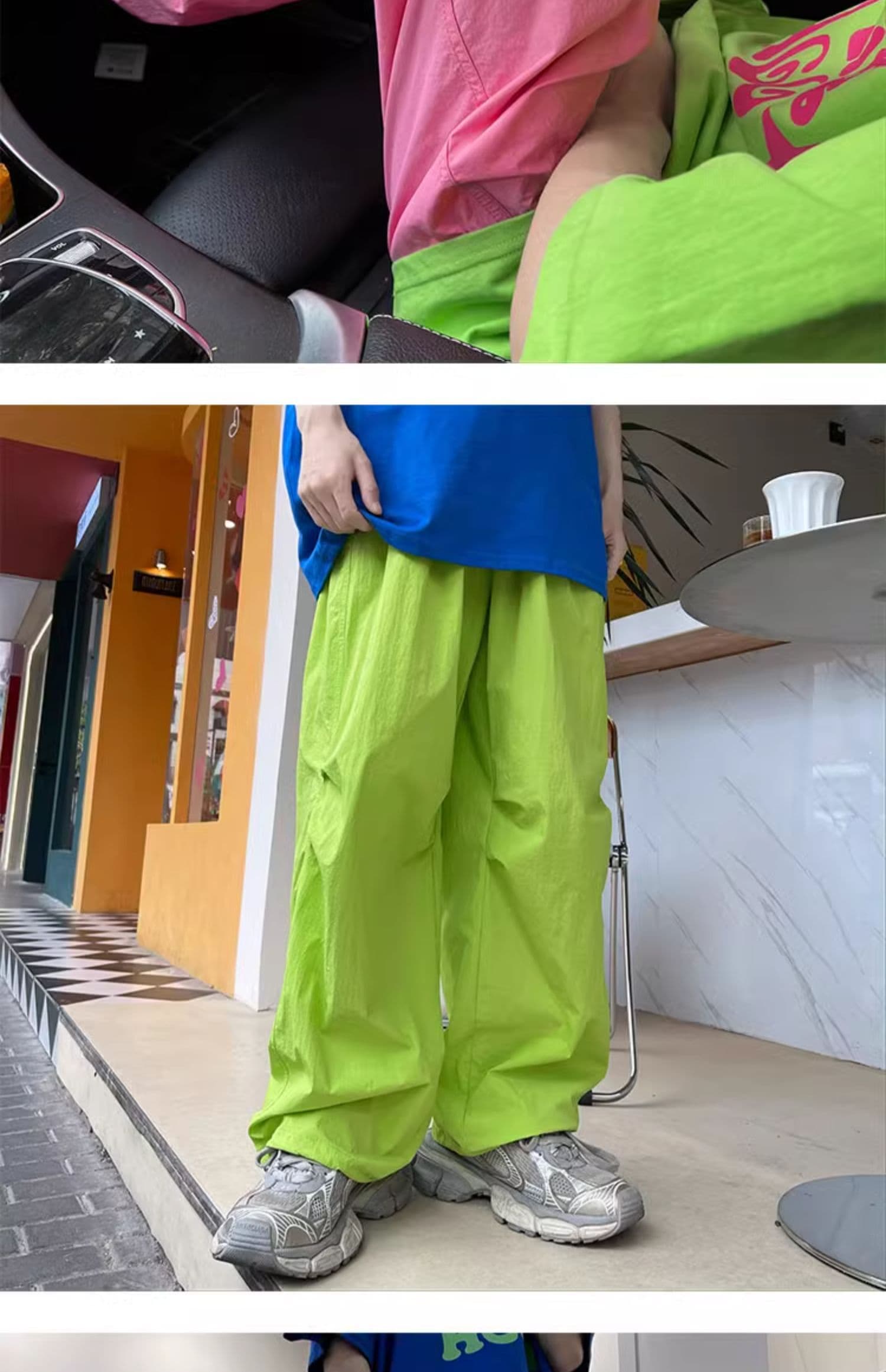 도파민 한국 동대문 패션 슈퍼 화재 여름 새로운 속도 건조한 운동 바지 여성 레저 바지 워크웨어 팬츠 상세 이미지 13
