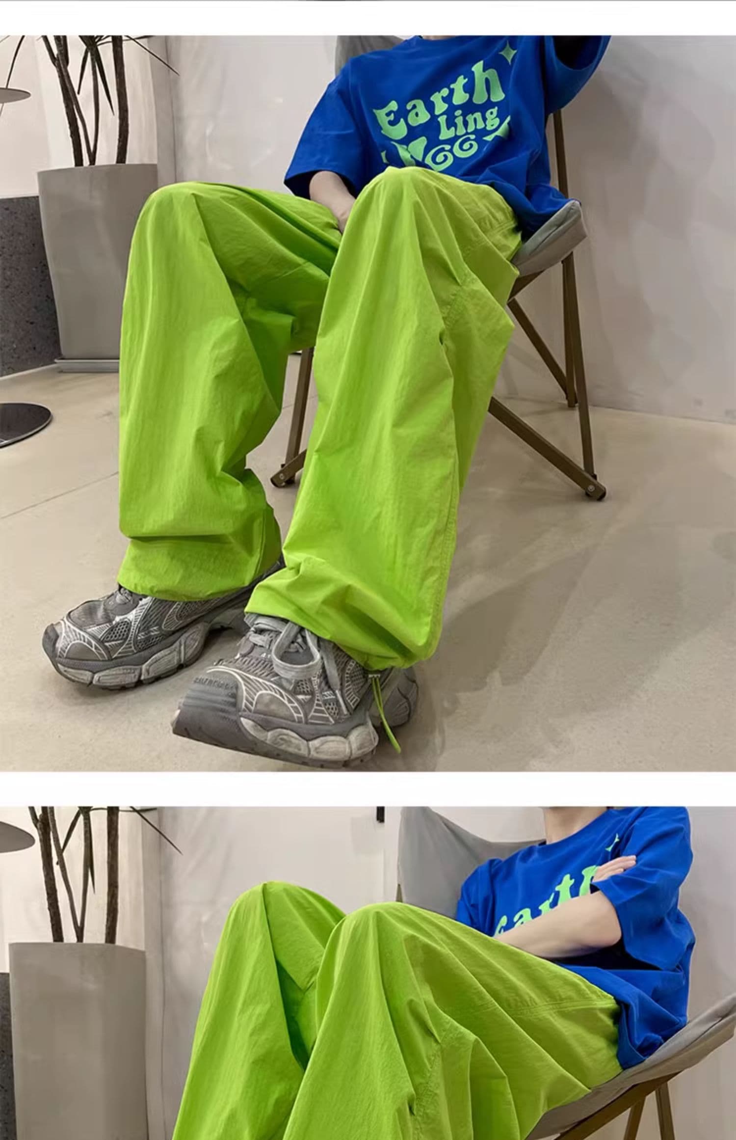 도파민 한국 동대문 패션 슈퍼 화재 여름 새로운 속도 건조한 운동 바지 여성 레저 바지 워크웨어 팬츠 상세 이미지 14