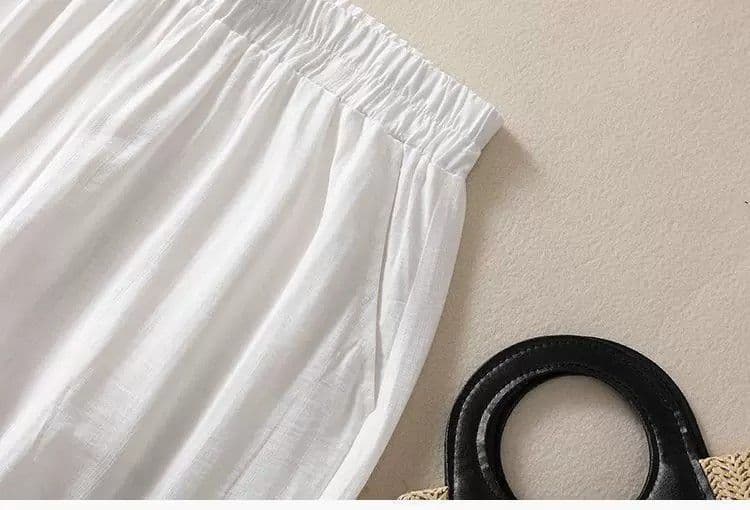 중노년 엄마 자수 배기 바지 여성 가을 얇은 스타일 루즈핏 편안함 조거 배기 바지 캐주얼 9 포인트 바지 상세 이미지 12