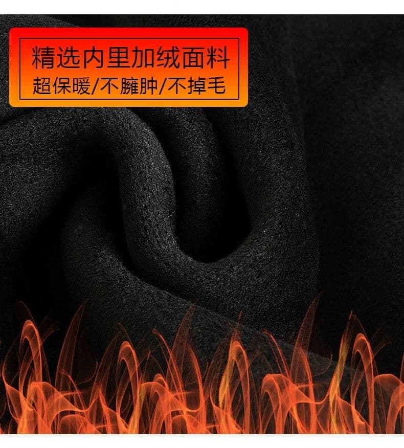 회색 모직 와이드 레깅스 바지 가을 겨울 바지 지방 mm 빅 사이즈 9부 바지 털이 있고 두꺼운 루즈핏 캐주얼 스트레이트 팬츠 상세 이미지 5