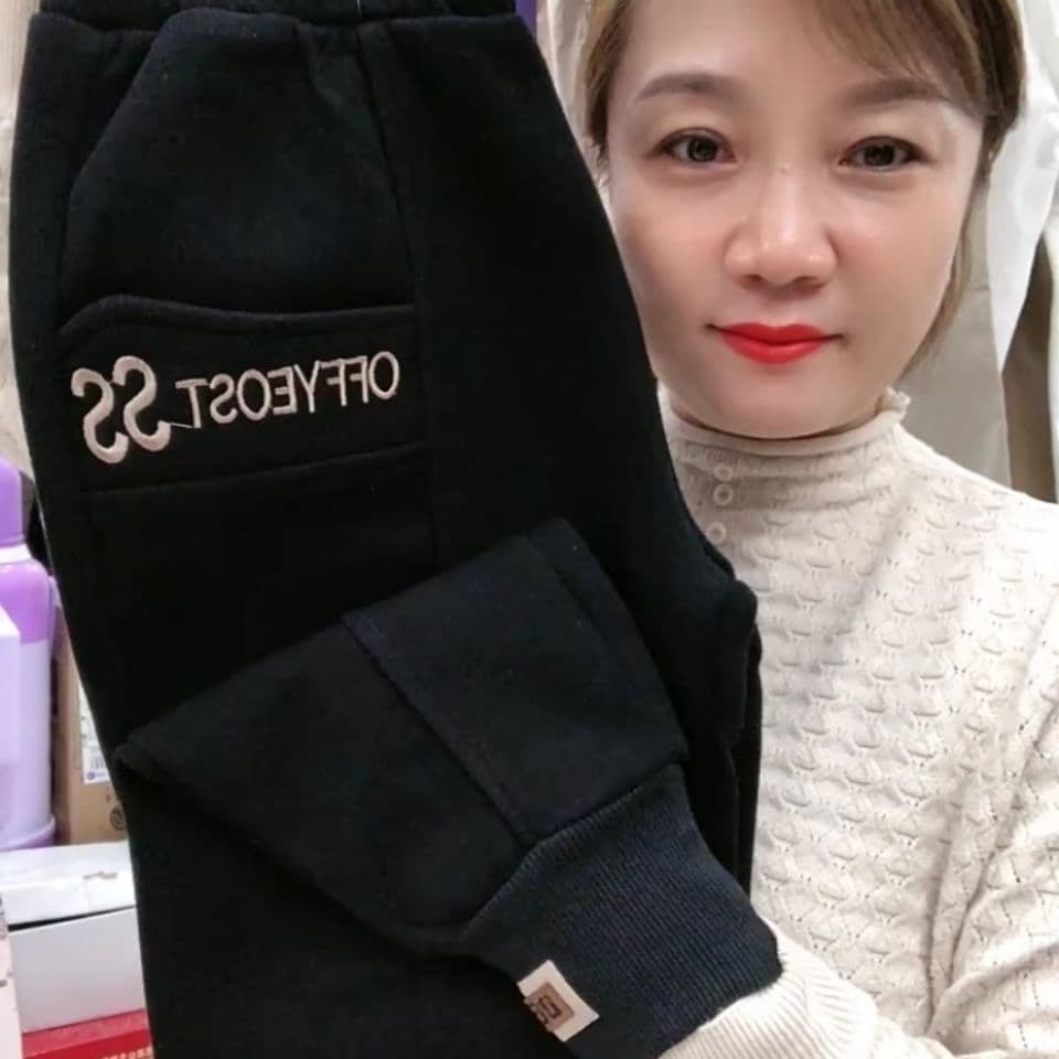 2026 가을 겨울철 털이 있고 두꺼운 웨이 바지 여성 빅 사이즈 루즈핏 슬림해 보이는 다용도 조거 하렘 바지 캐주얼 운동 바지 상세 이미지 3
