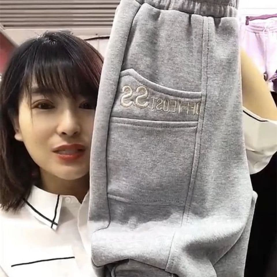 2026 가을 겨울철 털이 있고 두꺼운 웨이 바지 여성 빅 사이즈 루즈핏 슬림해 보이는 다용도 조거 하렘 바지 캐주얼 운동 바지 상세 이미지 5