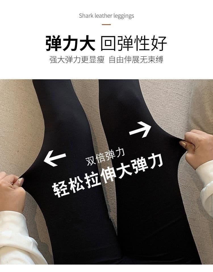 복합 진짜 슈퍼 한국 동대문 가을 겨울 새로운 털이 있는 상어 바지 여성 외출용 두꺼운 보온 요가 바지 상세 이미지 7