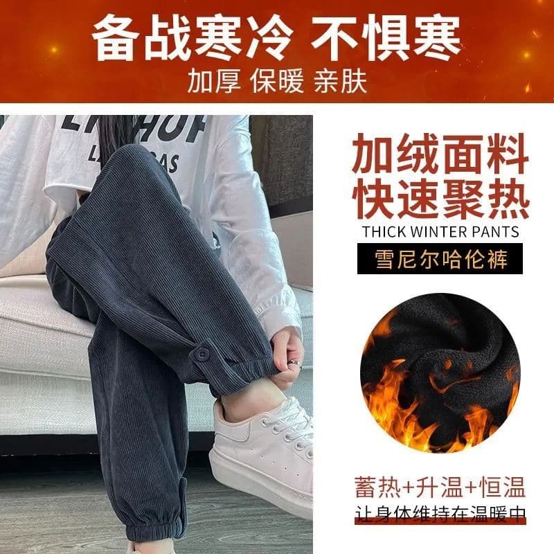 복합 진짜 슈퍼 털이 있고 두꺼운 운동 바지 여성 가을 겨울철 조거 바지 2026 새로운 할란 캐주얼 웨이 바지 상세 이미지 11