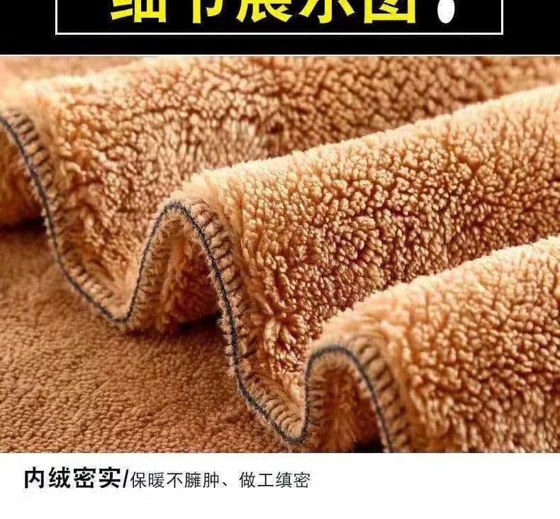 양털 플리스 스트레이트 팬츠 여성 가을 겨울철 루즈핏 캐주얼 웨이 바지 빅 사이즈 털이 있는 운동 바지 두꺼운 보온 면 바지 상세 이미지 16