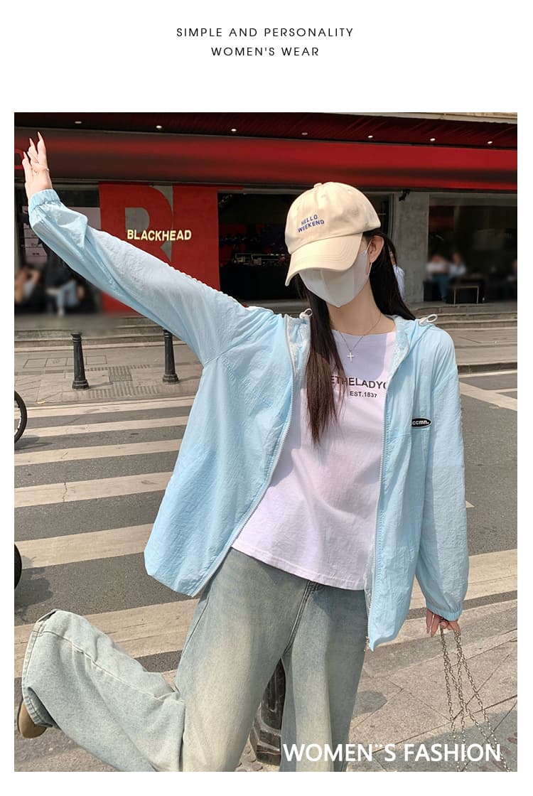 레이스 레이스 자외선 차단 의류 야외 맨위 빅 사이즈 여성 의류 지방 mm 200 kg 학원 스타일 루즈핏 패션 재킷 여름 상세 이미지 13