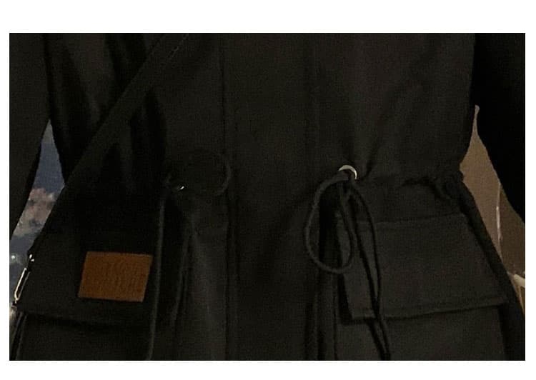 학원 스타일 웃음 하 바람 재킷 맨위 패션 베이비 칼라 해군 칼라 슬림해 보이는 중간 길이 펌프 로프 상세 이미지 13