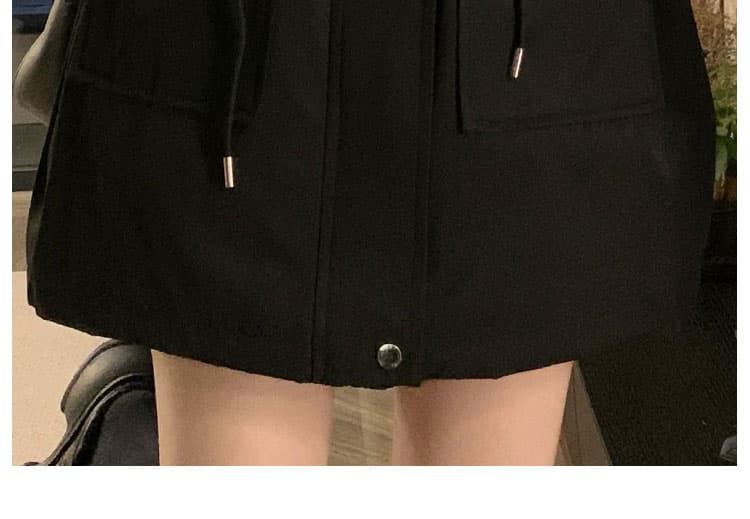 학원 스타일 웃음 하 바람 재킷 맨위 패션 베이비 칼라 해군 칼라 슬림해 보이는 중간 길이 펌프 로프 상세 이미지 14