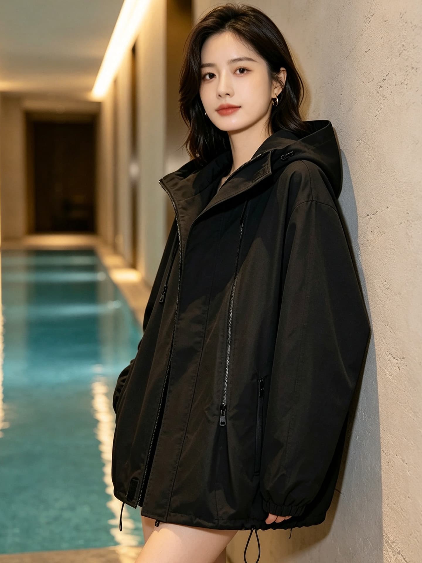 요금 외투 맨위 방풍 방수 야외 스포츠 등산 학원 스타일 오픈 가디건 지퍼 후드 가을 의상 새로운 이미지 5