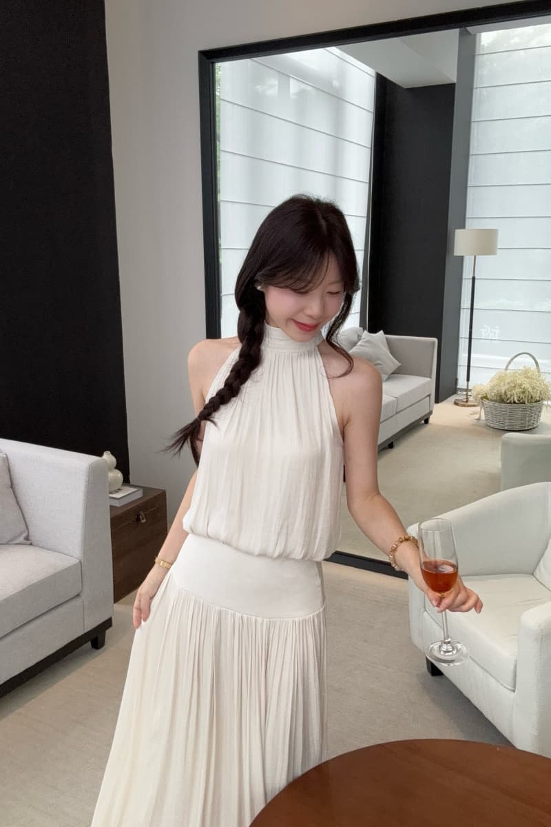 실사 정가 미 시 동백 나무 140g 광택 모방 아세트산 호흡 센스 프랑스식 행침 목 조끼 반신 스커트 상세 이미지 3