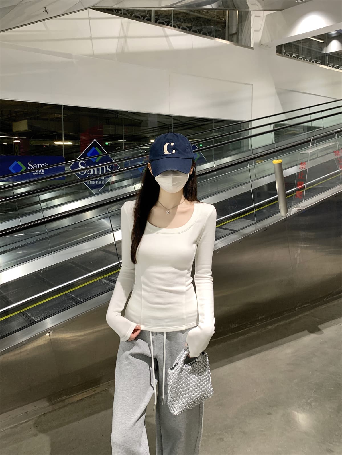 실사 정가 가을 겨울 한국 스타일 품격 양모 u 칼라 단색 기초 인사이드 가져 가라. 연삭 털 만나는 긴팔 티셔츠 맨위 상세 이미지 11