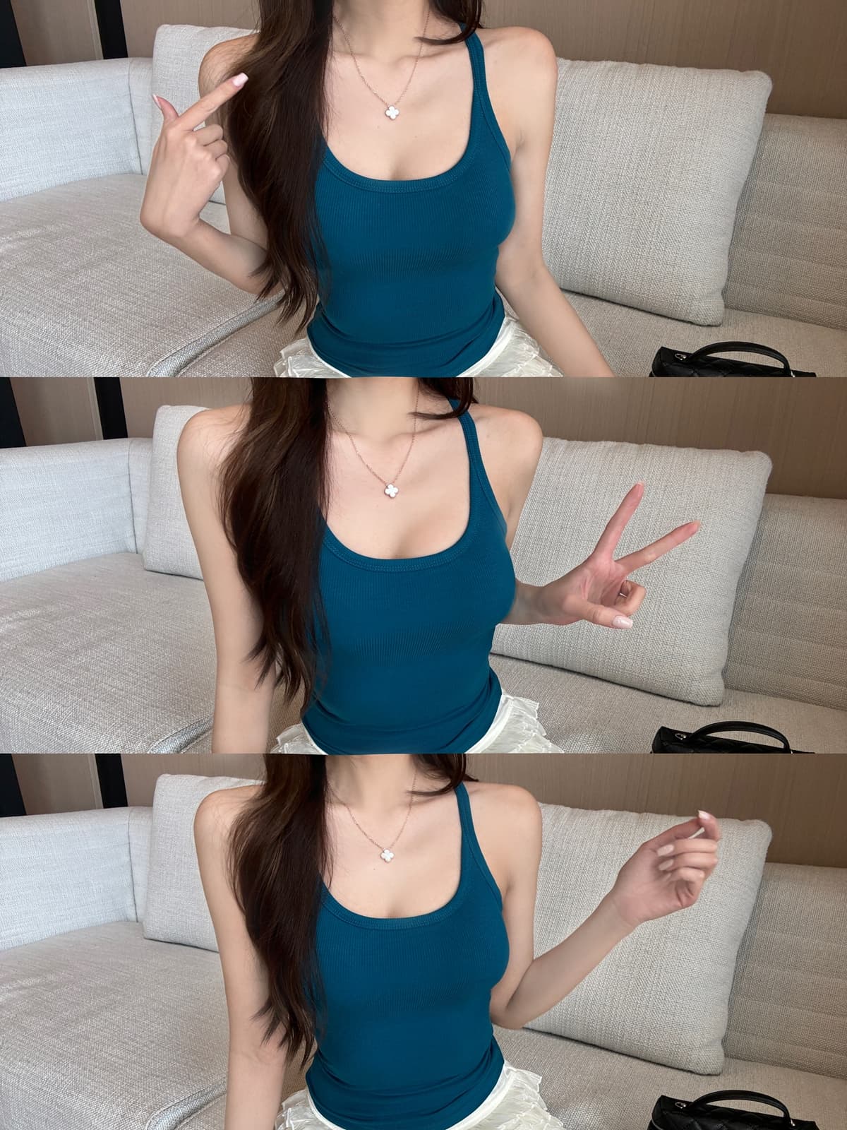 실사 정가 봄 여름 한국 스타일 품격 몸매 가꾸기 u 칼라 외출용 인사이드 가져 가라. 포함 가슴 패드 슬립 만나는 조끼 맨위 여성 상세 이미지 37