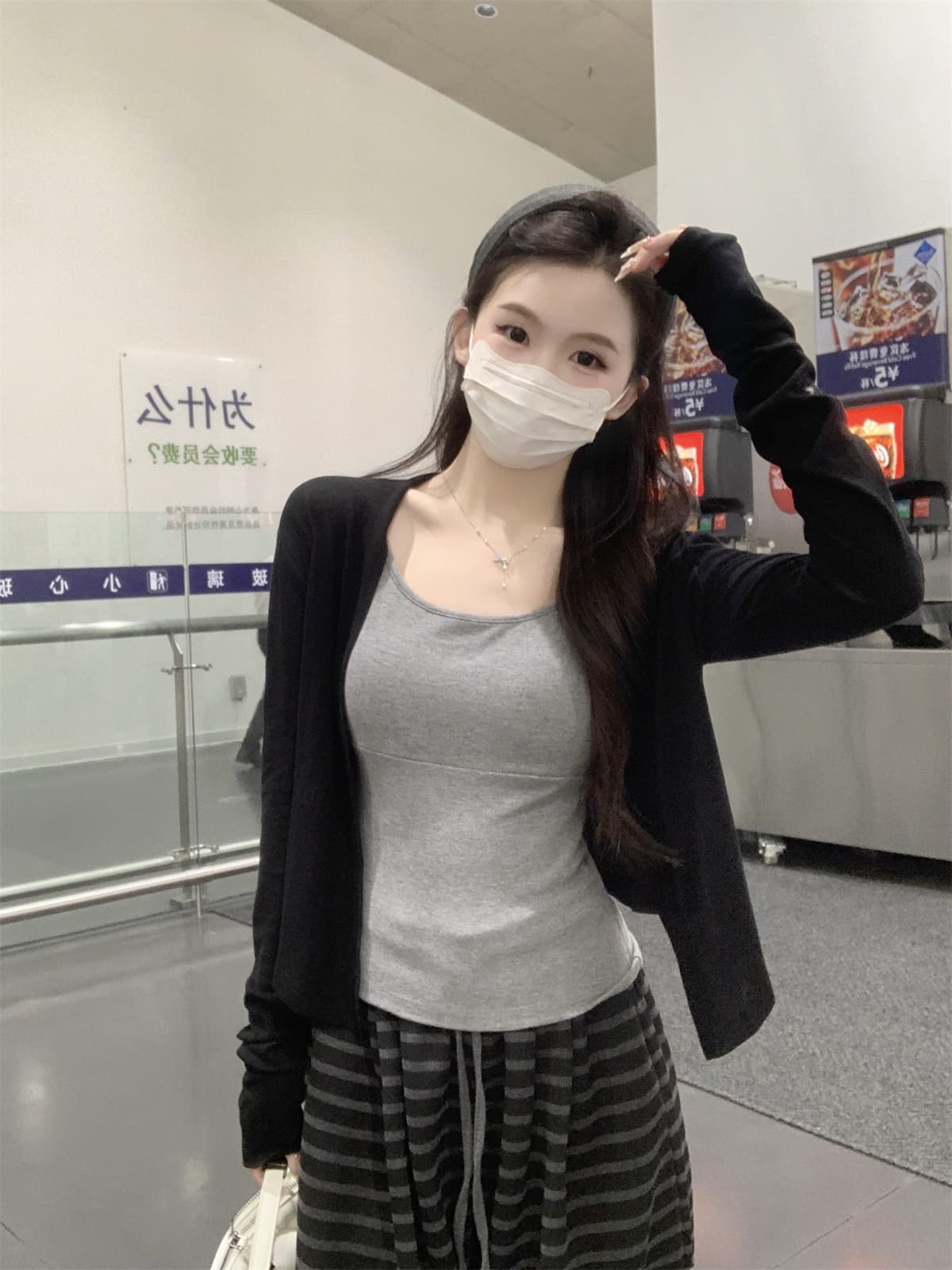 실사 정가 여름 한국 스타일 품격 주간 실크 양모 부드럽다 자외선 차단 오픈 가디건 긴팔 외부 잡아라. 의류 여성 상세 이미지 2