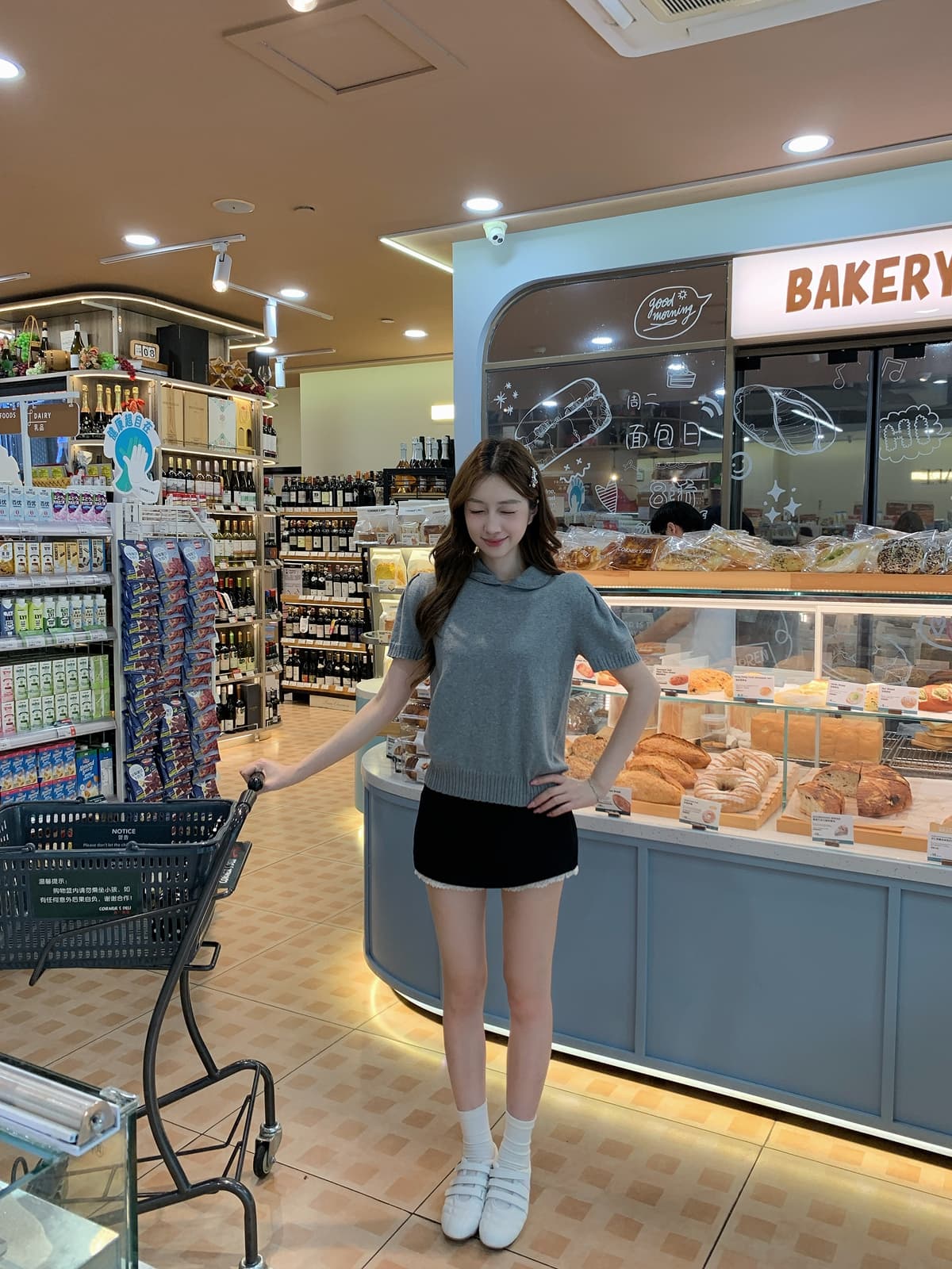 실사 정가 여름 한국 스타일 학원 스타일 베이비 칼라 연령 감소 부드러운 다용도 몸매 가꾸기 슬림해 보이는 니트 맨위 상세 이미지 6