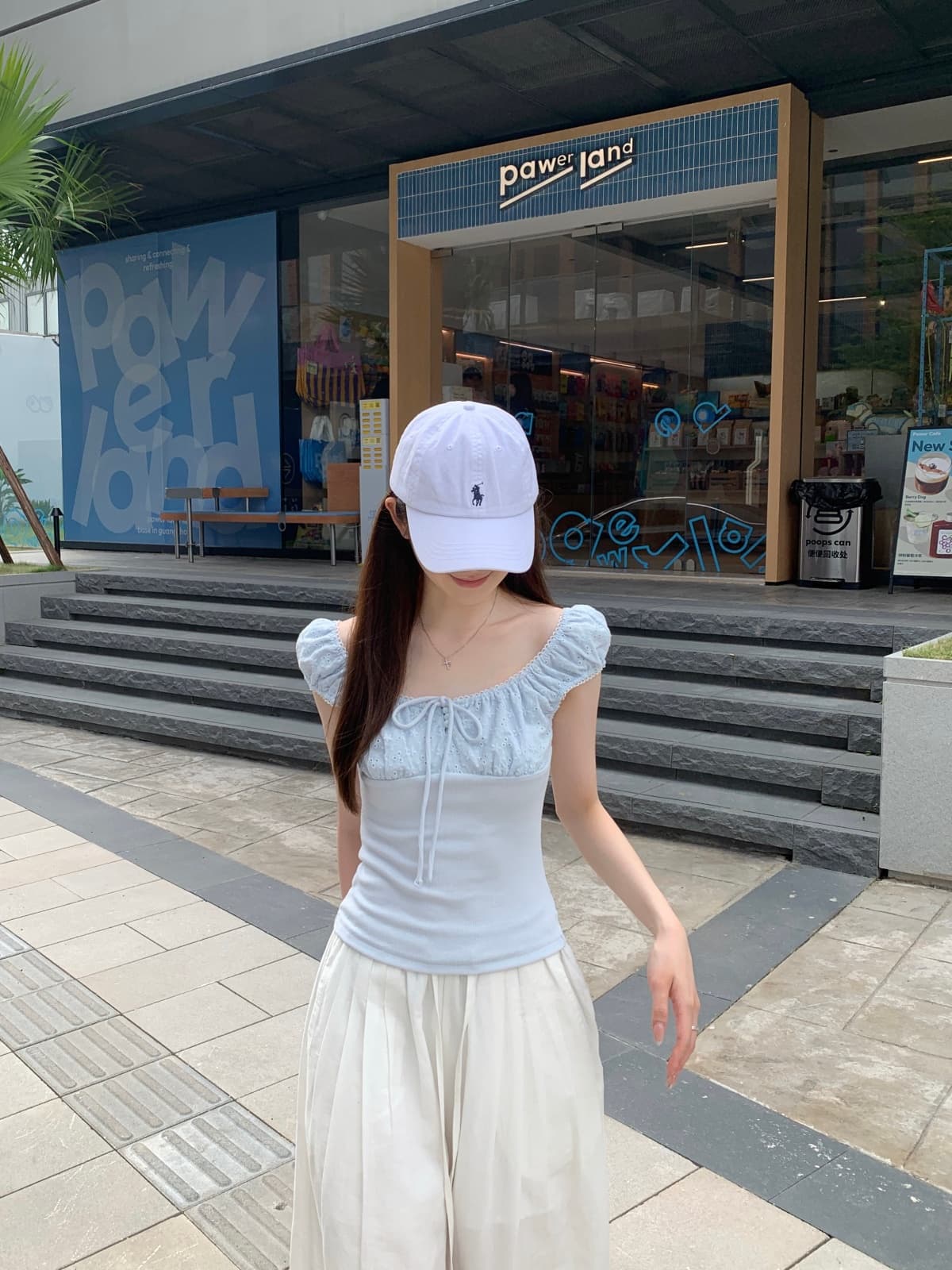 실사 정가 여름 한국 스타일 광장 칼라 레이스 스트랩 자카드 품격 다용도 몸매 가꾸기 슬림해 보이는 반팔 티셔츠 맨위 상세 이미지 15