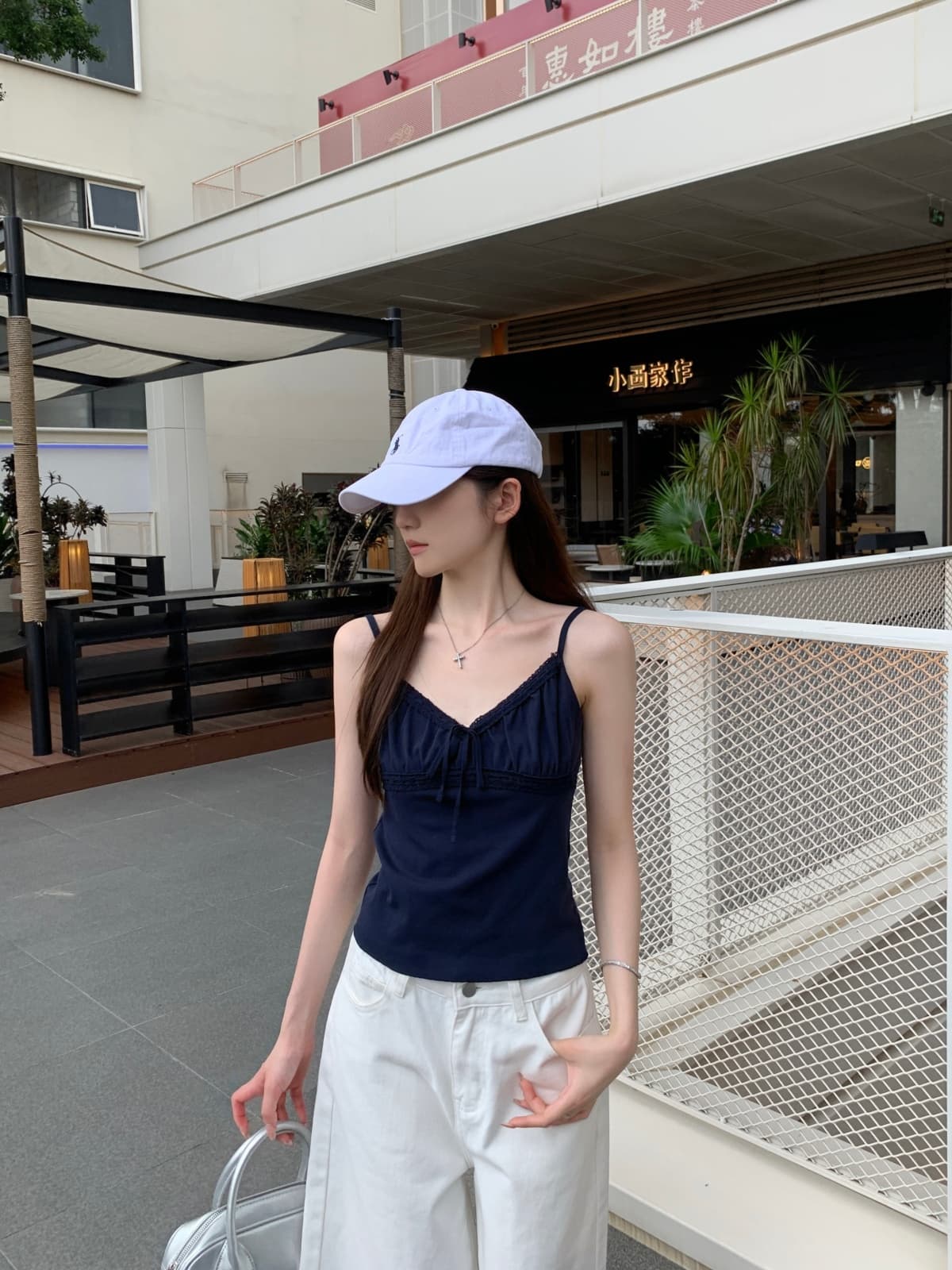 실사 정가 여름 한국 스타일 주름 스트랩 프릴 품격 다용도 몸매 가꾸기 슬림해 보이는 슬립 티셔츠 조끼 상세 이미지 20