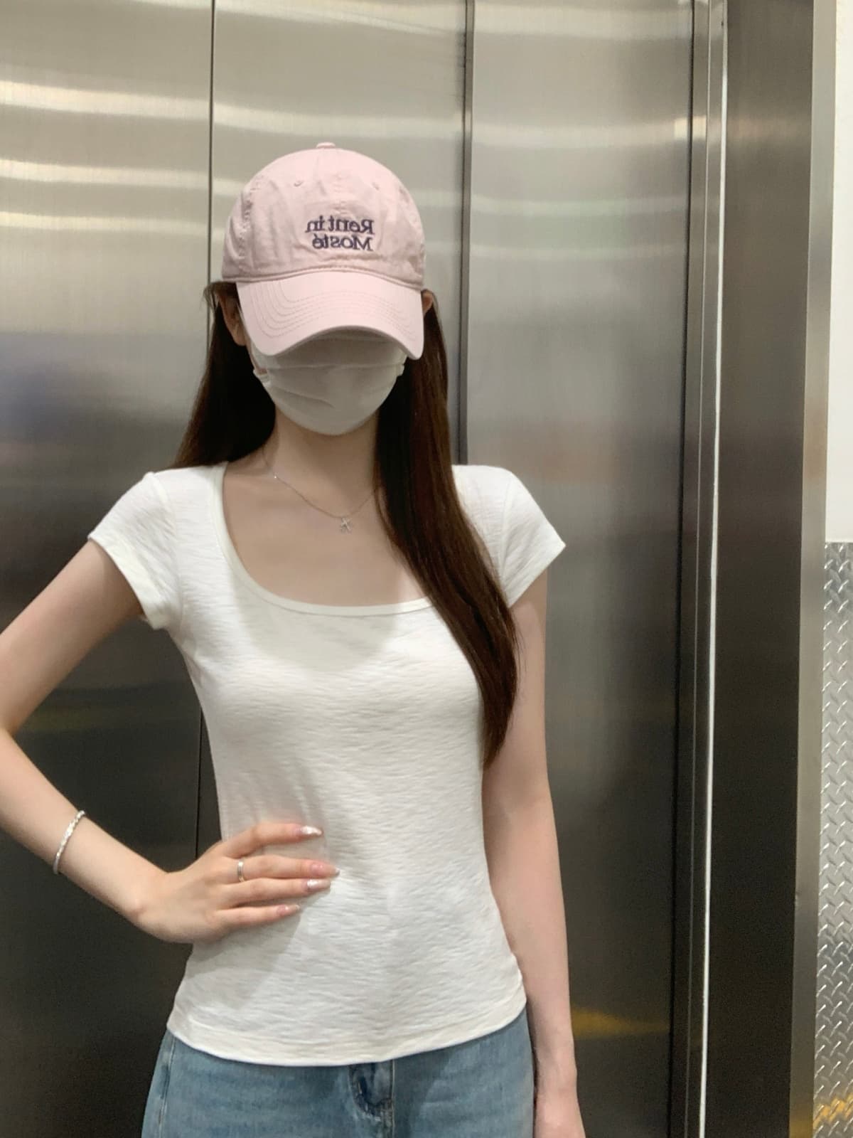 실사 정가 여름 한국 스타일 광장 칼라 단색 미니멀리즘 몸매 가꾸기 슬림해 보이는 품격 다용도 반팔 티셔츠 맨위 상세 이미지 11