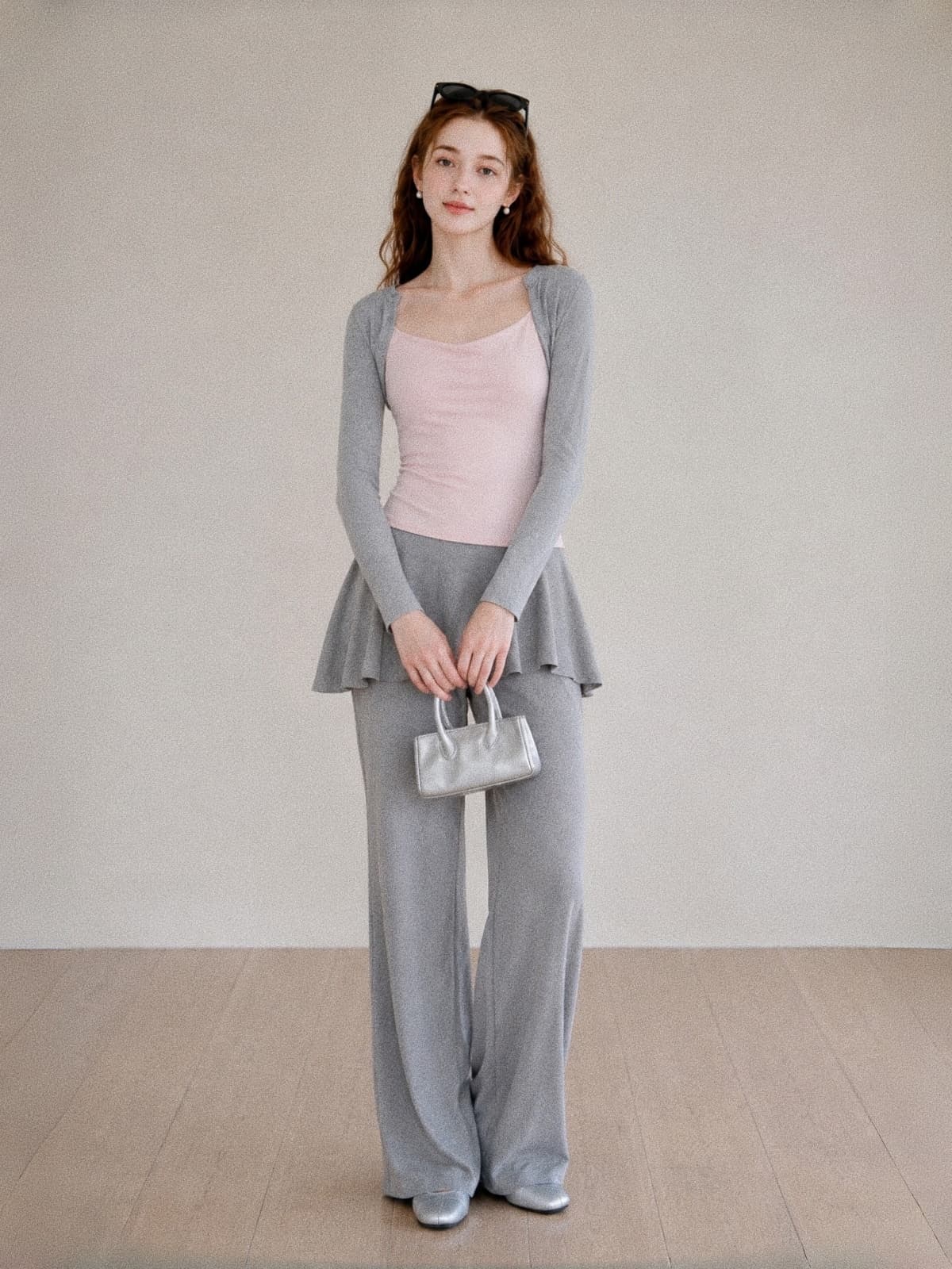 가을 한 부서 발레 바람 몸매 가꾸기 슬림해 보이는 긴팔 t 셔츠 여성 허리 수축 품격 디자인 센스 패치워크 출퇴근 맨위 상세 이미지 5