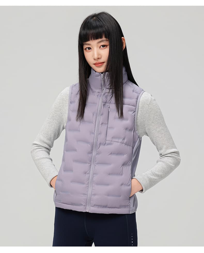 국경 간 새로운 남녀 같은 단락 야외 스포츠 얇고 가벼운 다운 조끼 높은 품질 새로운 국가 표준 90 플러시 커플 조끼 상세 이미지 25