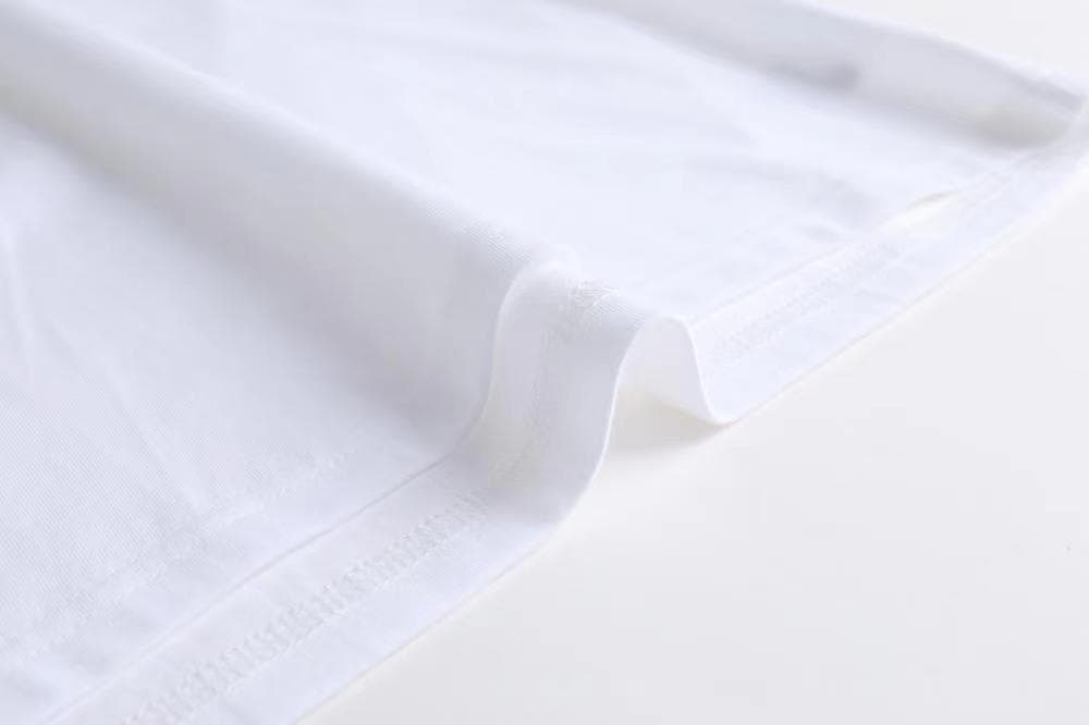 국경 간 물리적 저장소 조수 브랜드 남성 여름 어깨 아메리칸 순면 항구 바람 개성 단색 라운드 넥 티셔츠 트렌디 조끼 상세 이미지 7