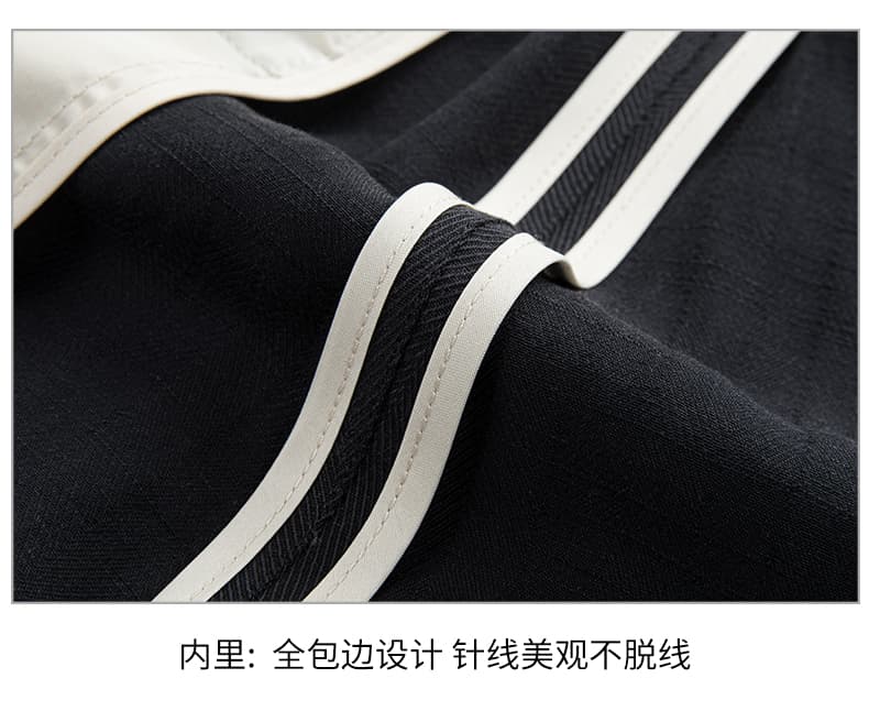국경 간 봄 여름 높은 품질 주간 실크 아마 비즈니스 캐주얼 바지 중년 출퇴근 청춘 인기 스트레이트 팬츠 남자 긴 바지 상세 이미지 26
