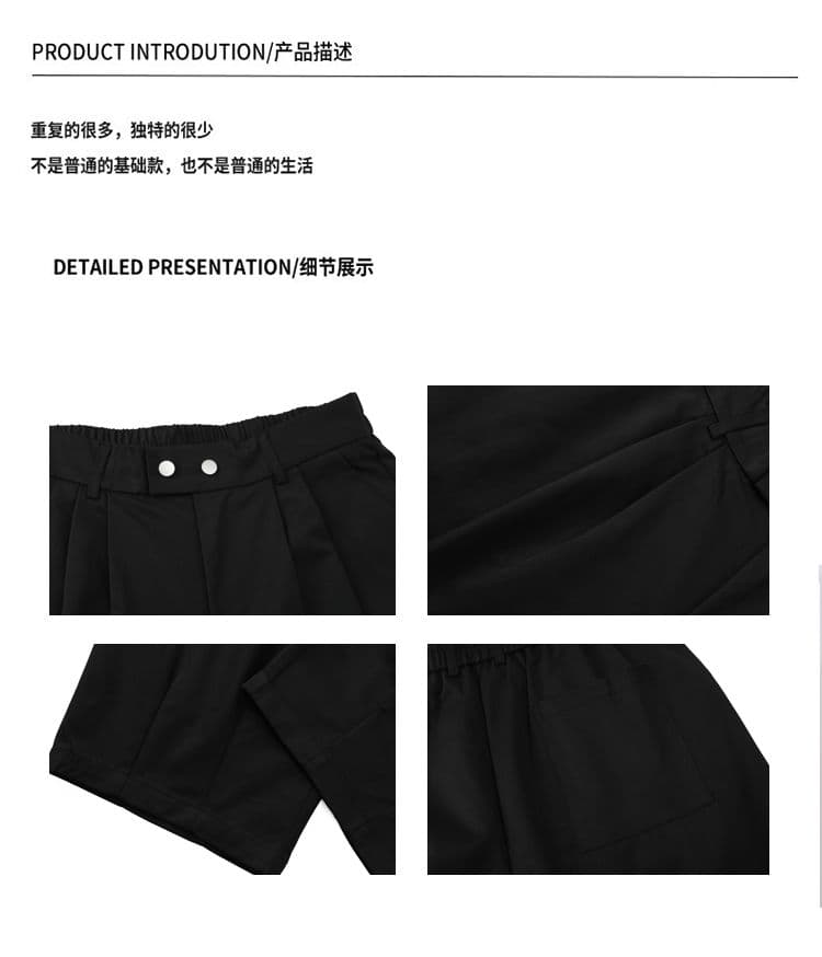 국경 간 남성 여름 캐주얼 바지 새로운 얇은 스타일 바지 루즈핏 스트레이트 낙하산 병 바지 항구 바람 얼음 센스 일본식 모통이 칼 바지 상세 이미지 4