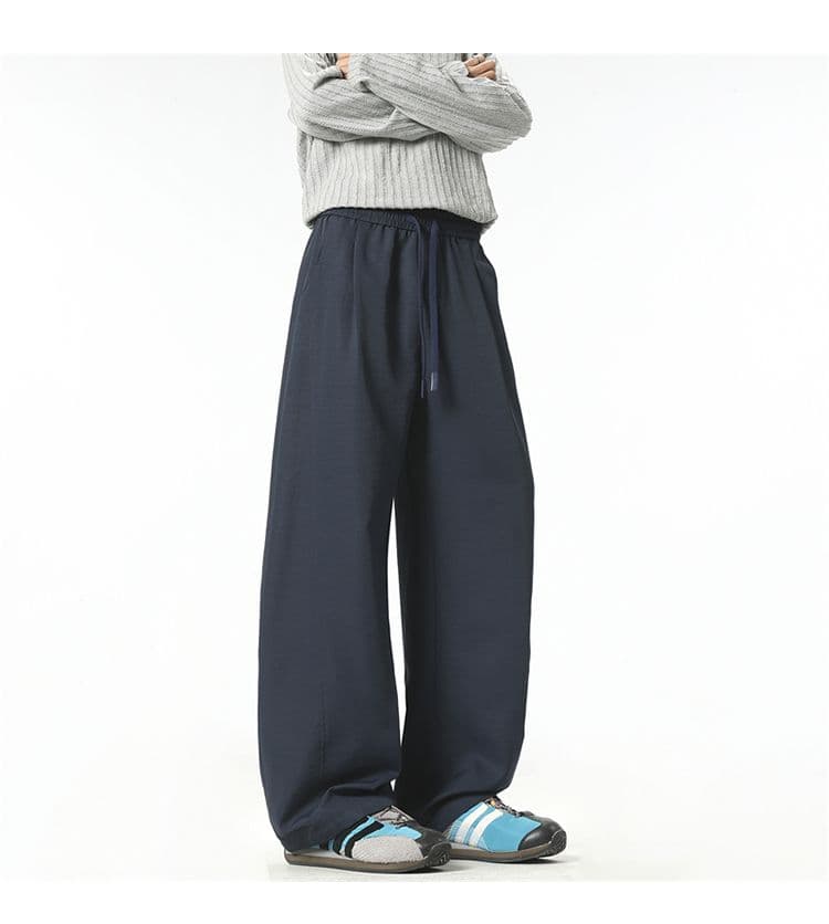 국경 간 패션 트렌드 폭발 여름 주름 얼음 실크 바지 착륙 낙하산 병 바지 남성 도루 센스 바닥 청소 긴 바지 워크웨어 상세 이미지 34