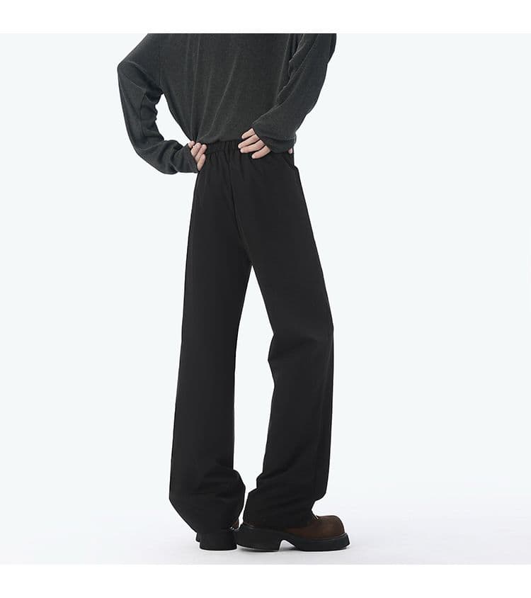 국경 간 패션 트렌드 부츠컷 작은 슬랙스 남성 봄 여름 가을 스트레이트 팬츠 항구 바람 캐주얼 바지 워크웨어 다용도 긴 바지 상세 이미지 23