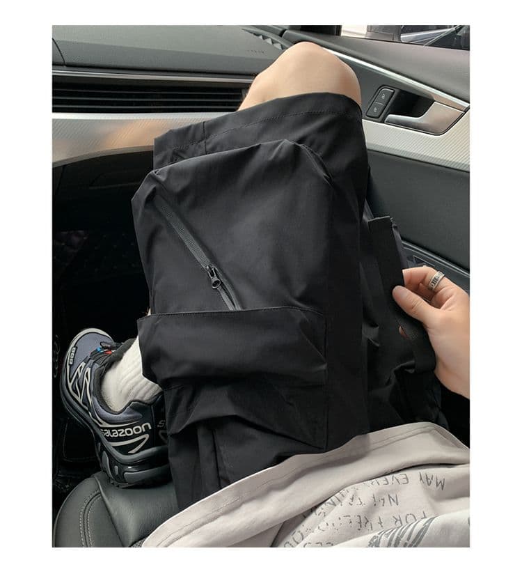 국경 간 워크웨어 반바지 새로운 여름 5 점 캐주얼 바지 남성 일본식 기능 바지 루즈핏 스트레이트 웨이 바지 항구 바람 상세 이미지 24