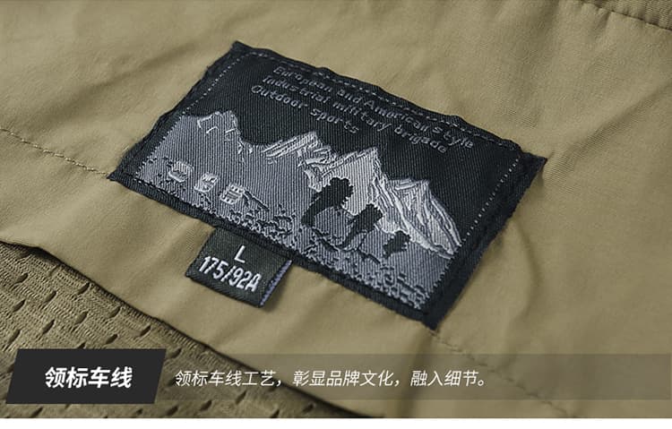 국경 간 비료 추가 XL 기타 주머니 워크웨어 베스트 남자 봄 가을 스탠드 칼라 어깨 조끼 루즈핏 낚시 재킷 상세 이미지 35