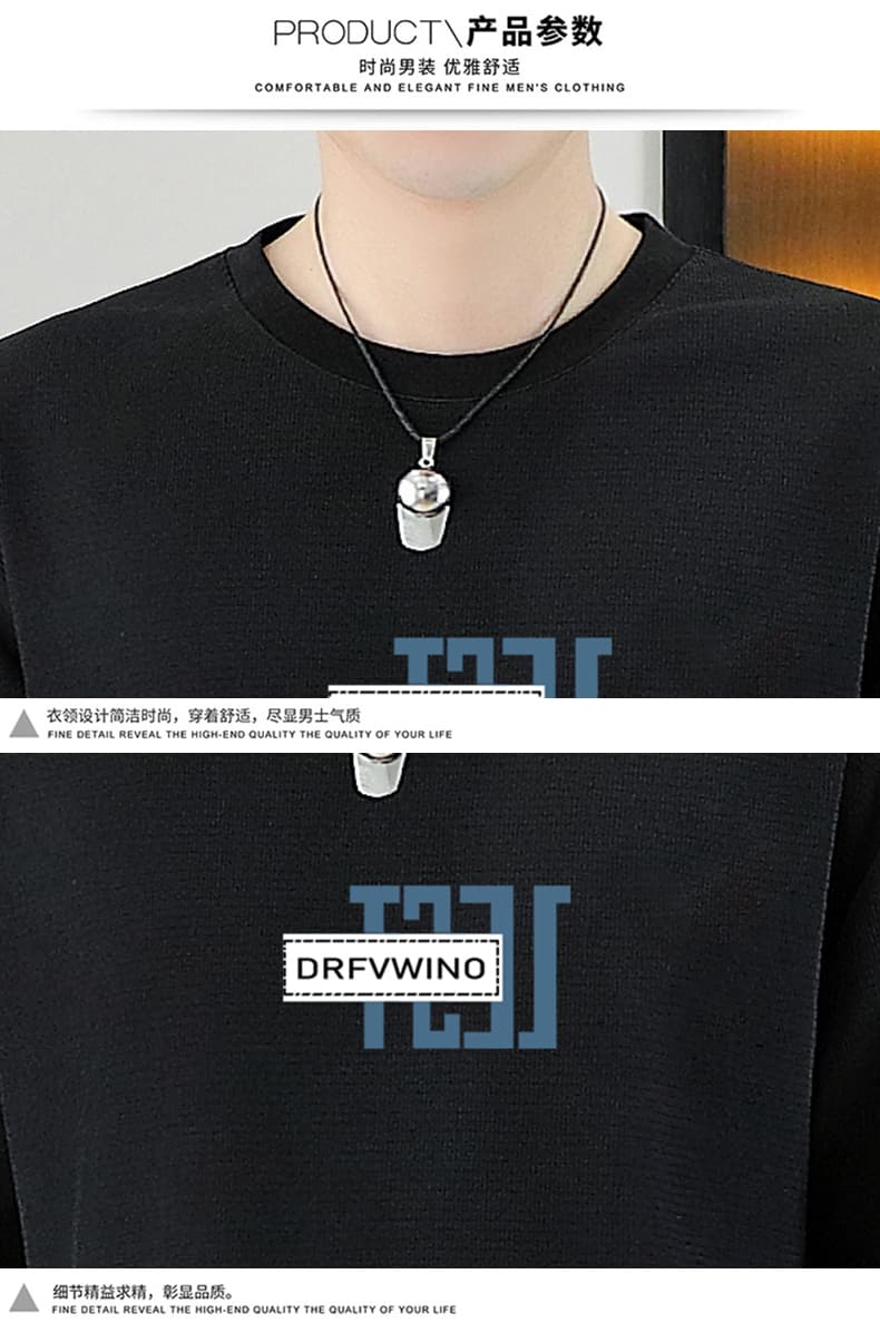 폭발 남자 여름 새로운 얼음 센스 반팔 반바지 투피스 세트 속도 건조한 캐주얼 루즈핏 XL 티셔츠 오부 바지 상세 이미지 19