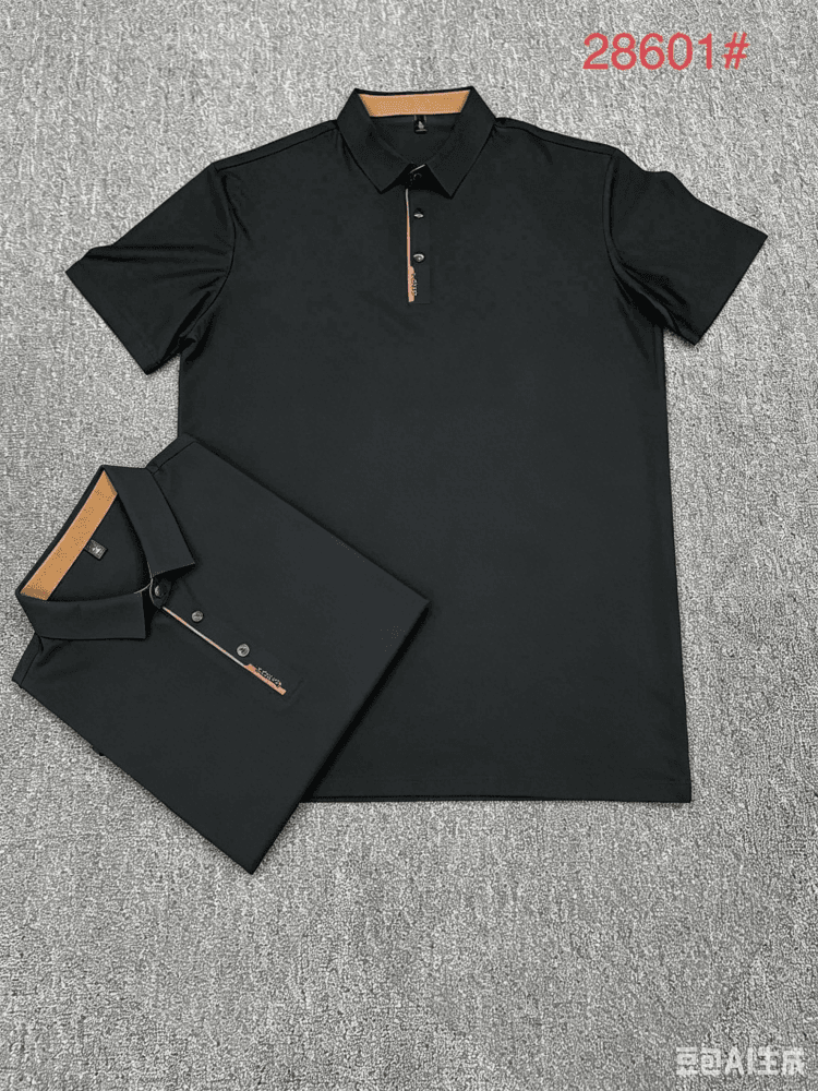 여름 중노년 아빠 로드 중 비즈니스 캐주얼 폴로 칼라 반팔 루즈핏 POLO 셔츠 남성 캐주얼 다용도 티셔츠 상세 이미지 15