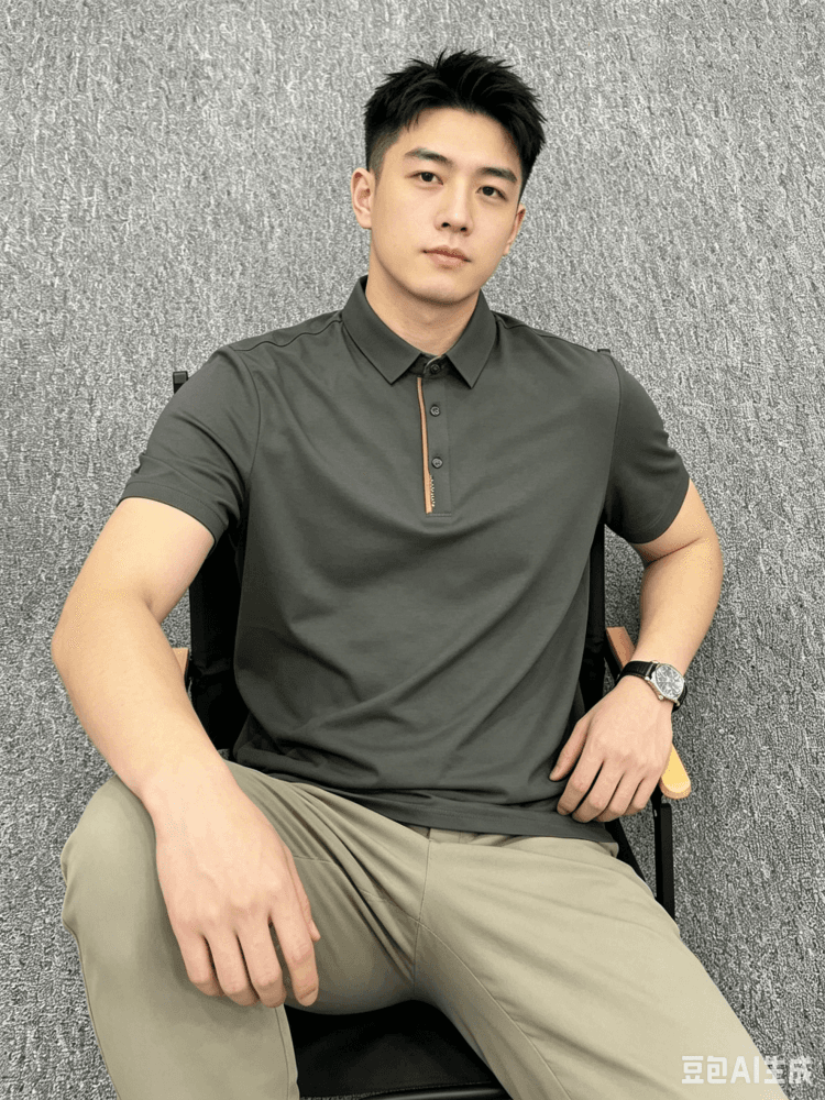 여름 중노년 아빠 로드 중 비즈니스 캐주얼 폴로 칼라 반팔 루즈핏 POLO 셔츠 남성 캐주얼 다용도 티셔츠 상세 이미지 16