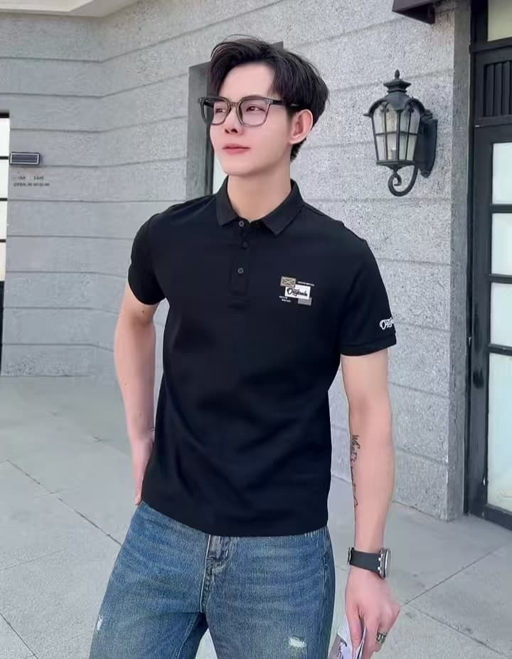개체 높은 품질 남성 순면 여름 새로운 POLO 셔츠 차가운 센스 조수 브랜드 티셔츠 아메리칸 캐주얼 반팔 맨위 t 이미지 5