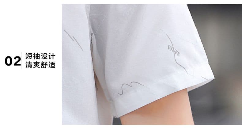새로운 한국 스타일 청년 캐주얼 트렌드 셔츠 남성 여름 반팔 셔츠 남성 잘 생긴 다용도 출퇴근 맨위 상세 이미지 18