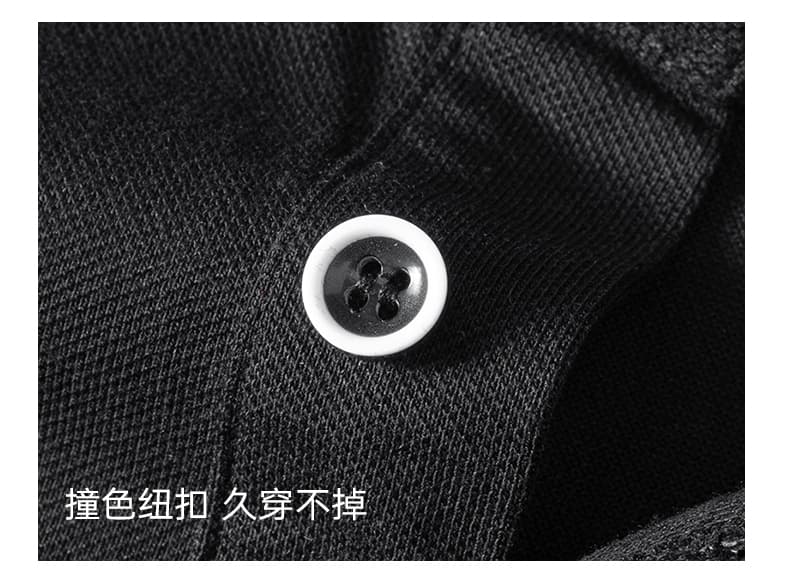여름 얼음 센스 남성 새로운 POLO 셔츠 트렌드 반팔 암살 자수 캐주얼 루즈핏 다용도 티셔츠 폴로 칼라 맨위 티셔츠 상세 이미지 19