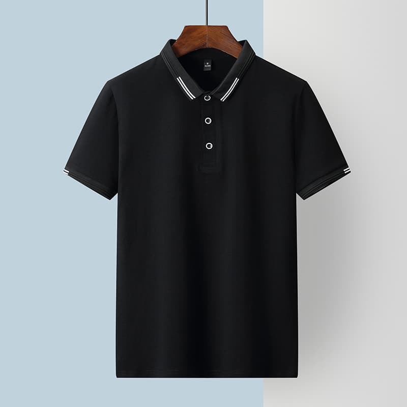 여름 얼음 센스 남성 새로운 POLO 셔츠 트렌드 반팔 암살 자수 캐주얼 루즈핏 다용도 티셔츠 폴로 칼라 맨위 티셔츠 이미지 2