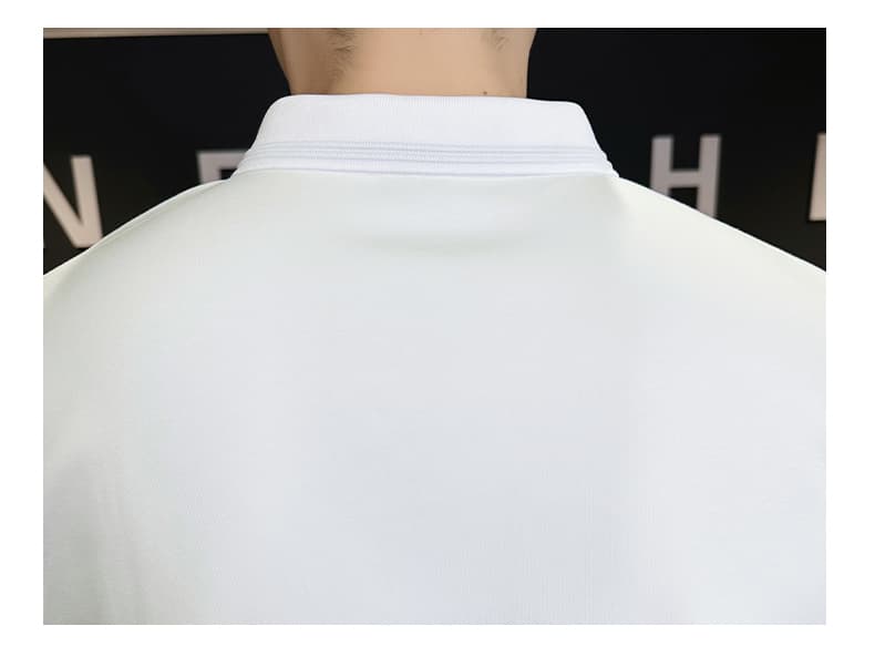 여름 얼음 센스 남성 새로운 POLO 셔츠 트렌드 반팔 암살 자수 캐주얼 루즈핏 다용도 티셔츠 폴로 칼라 맨위 티셔츠 상세 이미지 25