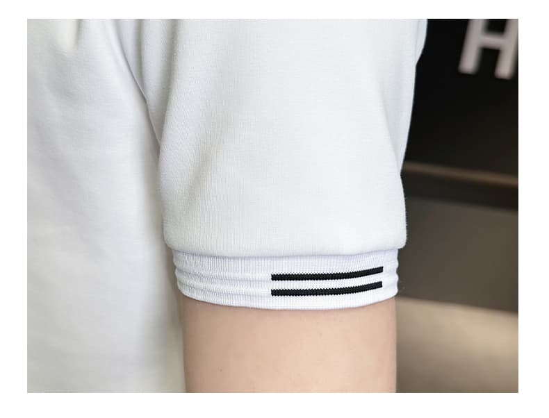 여름 얼음 센스 남성 새로운 POLO 셔츠 트렌드 반팔 암살 자수 캐주얼 루즈핏 다용도 티셔츠 폴로 칼라 맨위 티셔츠 상세 이미지 26