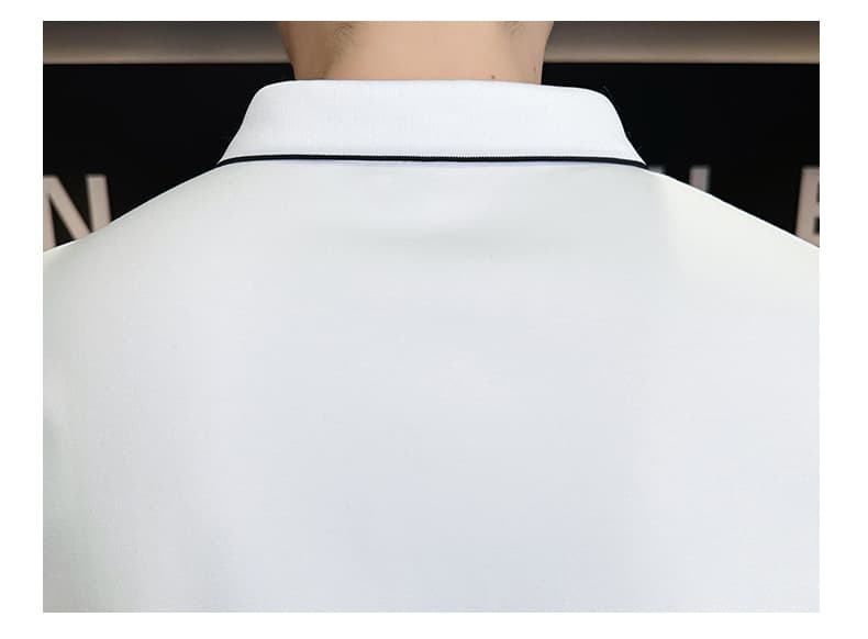 여름 얼음 센스 남성 새로운 POLO 셔츠 트렌드 반팔 암살 자수 캐주얼 루즈핏 다용도 티셔츠 폴로 칼라 맨위 티셔츠 상세 이미지 30