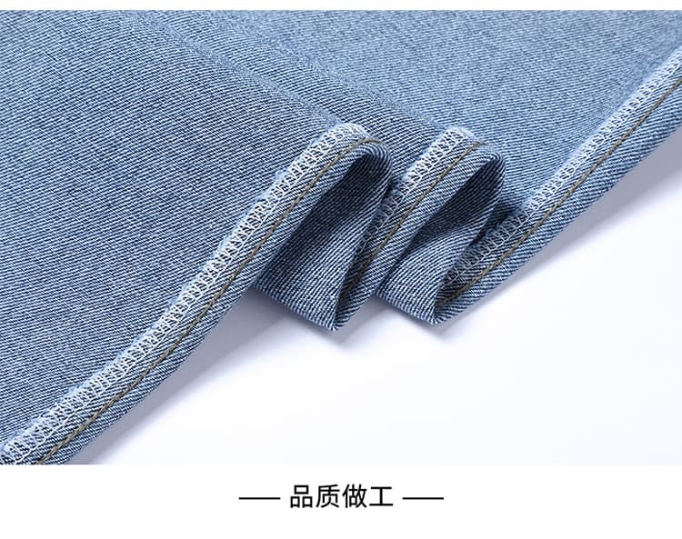넓은 다리 가을 겨울 새로운 아메리칸 높음 거리 넓은 다리 청바지 남자 봄 가을 워싱 마 오래된 조수 브랜드 악당 잘 생긴 스트레이트 루즈핏 상세 이미지 21