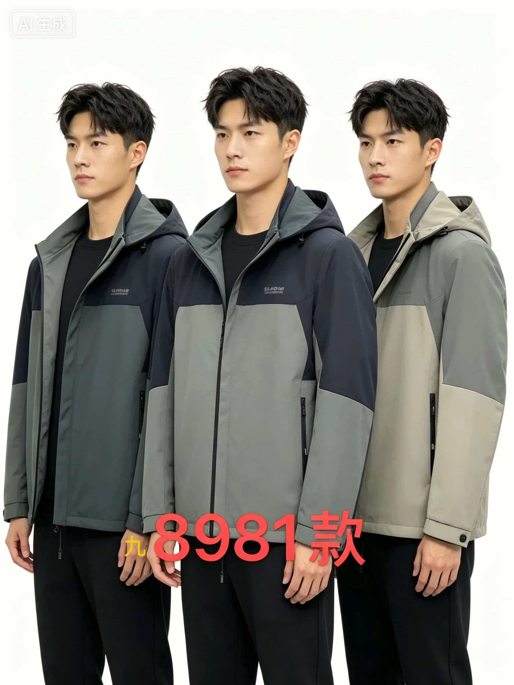 개체 가을 겨울 새로운 자켓 남성 후드 재킷 높은 품질 캐주얼 루즈핏 패치워크 트렌드 다용도 재킷