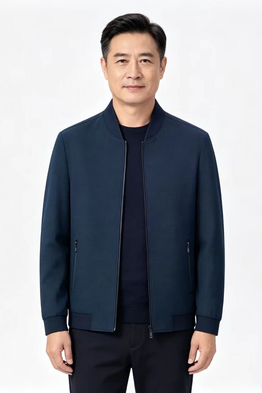 개체 높은 품질 야구 외투 남성 새로운 중노년 봄 가을 루즈핏 재킷 맨위 비즈니스 트렌디 잭 이미지 6