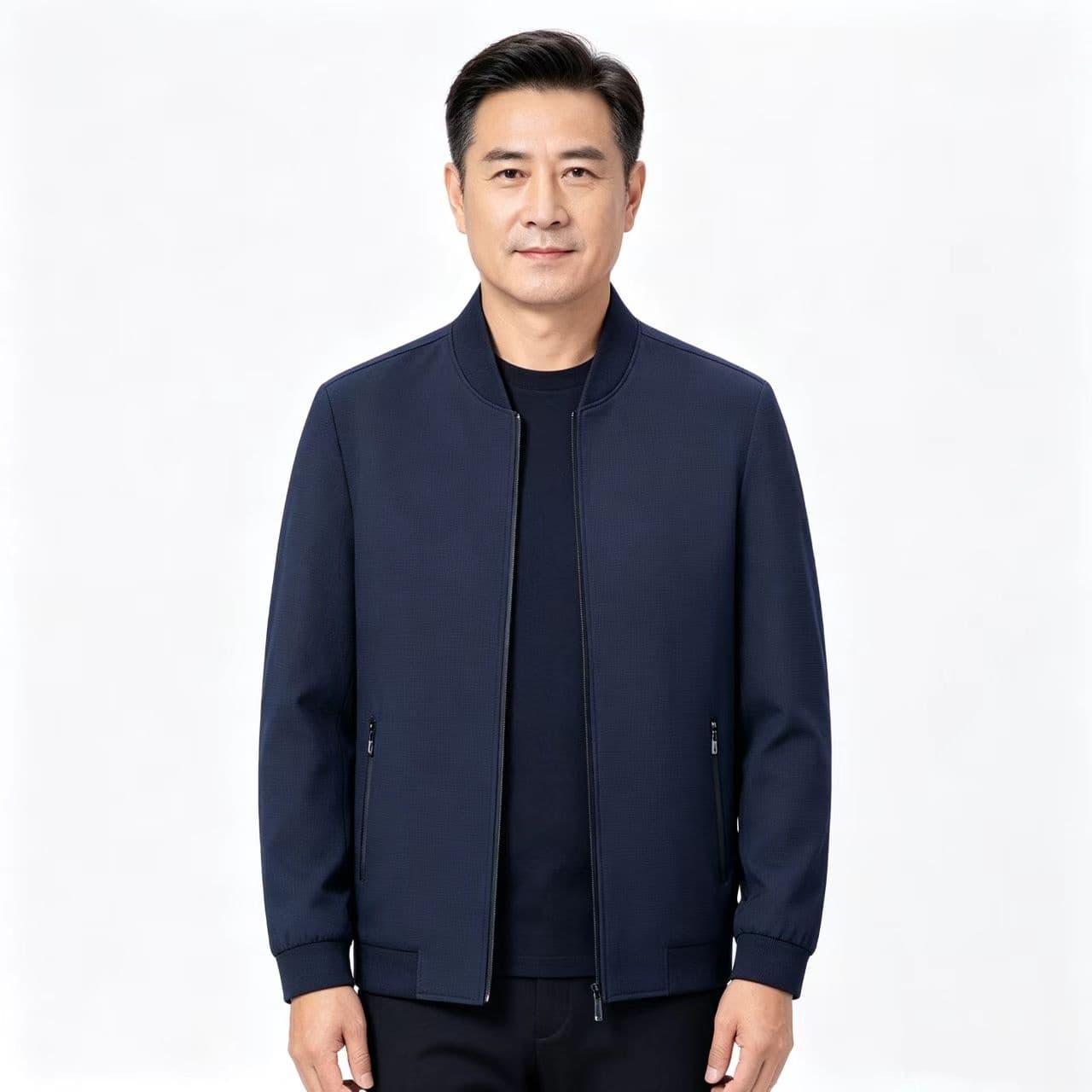 개체 높은 품질 야구 외투 남성 새로운 중노년 봄 가을 루즈핏 재킷 맨위 비즈니스 트렌디 잭 상세 이미지 12