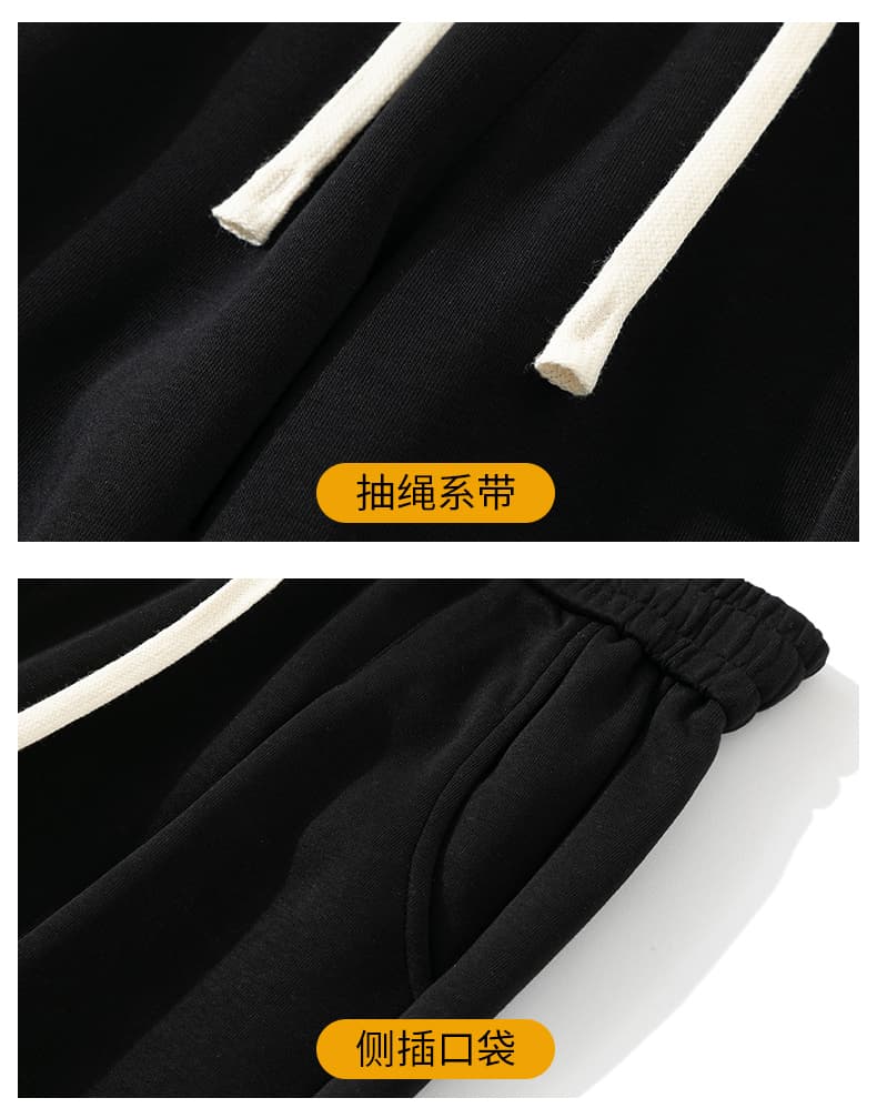 가을 겨울 털이 있는 보온 웨이 바지 남성 스트레이트 미니멀리즘 루즈핏 두꺼운 털이 있는 와이드 레그 팬츠 청년 캐주얼 바지 긴 바지 상세 이미지 25