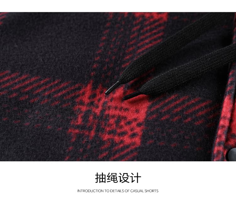 국경 간 유럽 코드 겨울 체크무늬 후드 털이 있고 두꺼운 보온 아메리칸 캐주얼 커플 야외 스포츠 남성 재킷 상세 이미지 15